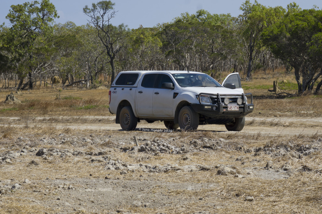 The machine at Cape Melville, along a much nicer section of track.